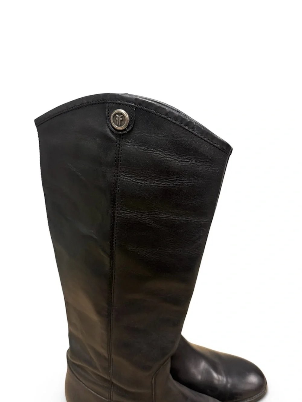Frye Melissa Button II Boots in Black, size 9B.
